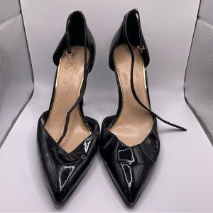 Jessica Simpson leather black heels